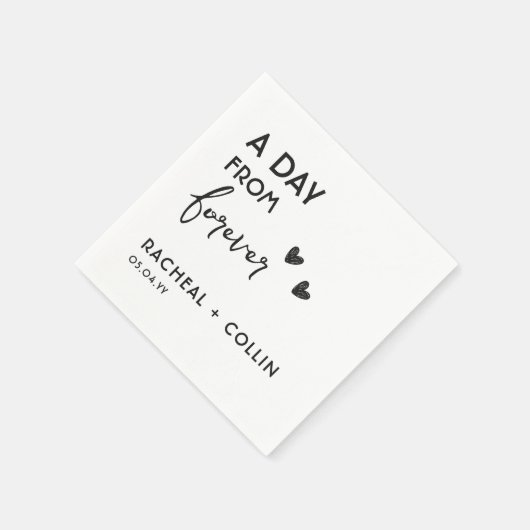 Basic Minimalist Simple Modern Rehearsal Dinner Serviette (Ecke)