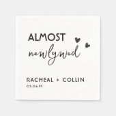 Basic Minimalist Simple Modern Rehearsal Dinner Serviette (Vorderseite)