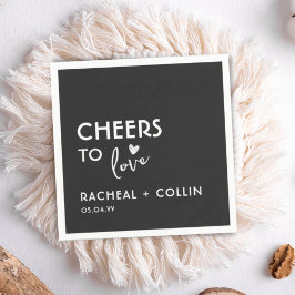 Basic Minimalistisch Simple Modern Chears Heart Na Serviette