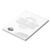 Basic mit Business-Logo im Hintergrund Notizblock (Rotiert)