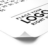 Basic Modern 2027 Firmenlogo-Kalender Poster (Ecke)
