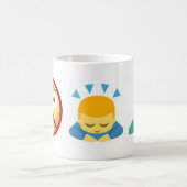 Basic Mug Emoji: No Fear, Bow Down, Pray Kaffeetasse (Mittel)