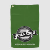 Basic Office Business Logo mit Kontaktinformatione Golfhandtuch (Vorderseite)