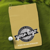 Basic Office Business Logo mit Kontaktinformatione Golfhandtuch