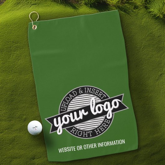 Basic Office Business Logo mit Kontaktinformatione Golfhandtuch