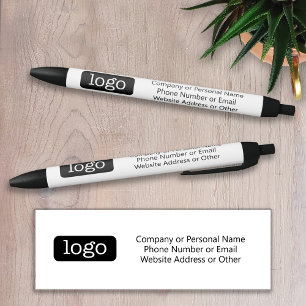 Basic Office-Firmenlogo mit 3 Textzeilen Kugelschreiber