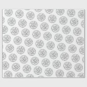 Basic Office-Firmenlogo mit Kontaktinformationen Geschenkpapier (Flach)