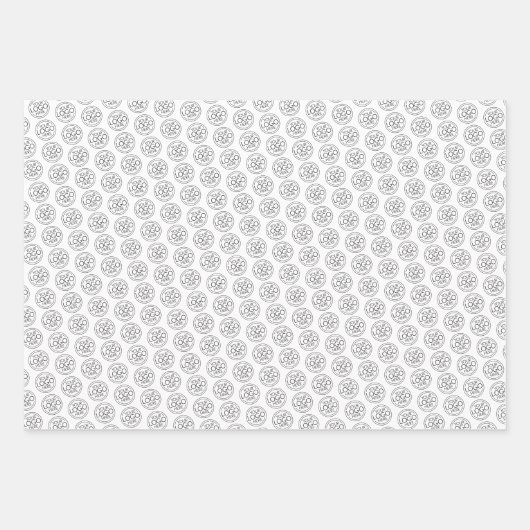 Basic Office-Firmenlogo mit Kontaktinformationen Geschenkpapier Set (Vorderseite 3)