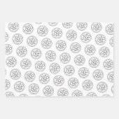 Basic Office-Firmenlogo mit Kontaktinformationen Geschenkpapier Set (Vorderseite)