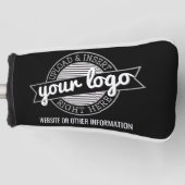 Basic Office-Firmenlogo mit Kontaktinformationen Golf Headcover (Vorderseite)
