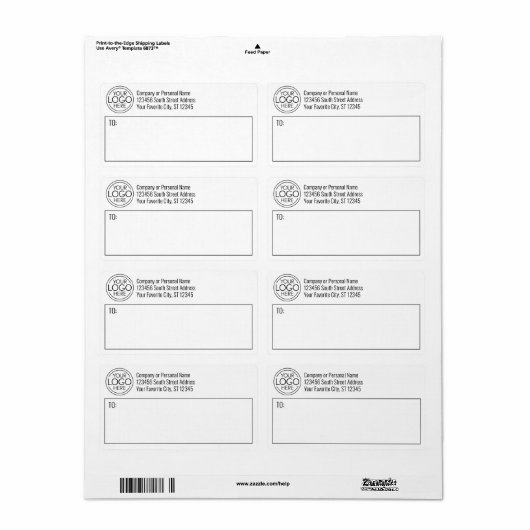 Basic Office-Firmenlogo mit Versandbereich (Vorne)