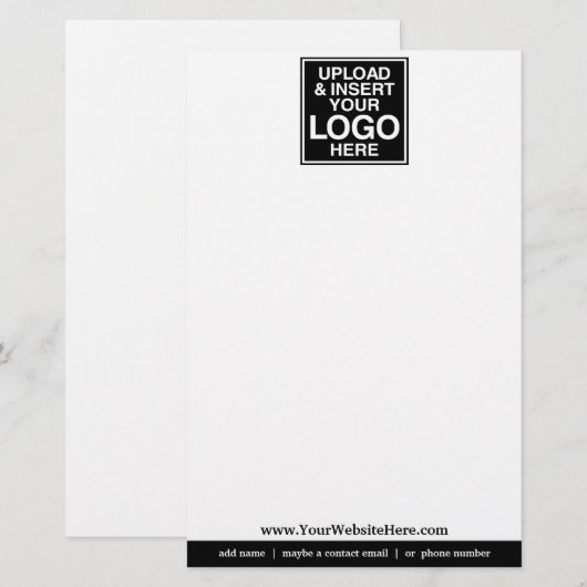 Basic Office- oder Business-Logo Briefpapier (Vorne/Hinten)
