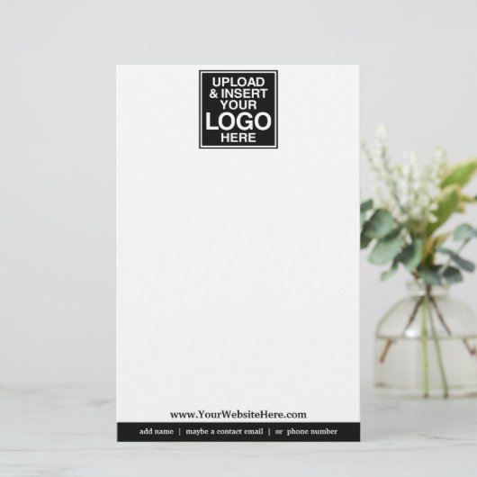 Basic Office- oder Business-Logo Briefpapier (Stehend Vorderseite)