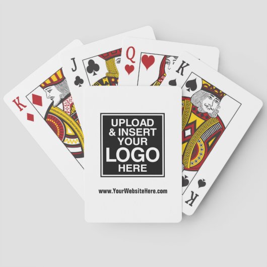 Basic Office- oder Business-Logo Spielkarten (Rückseite)