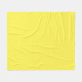 Basic One Color Lemon Yellow Fleecedecke (Vorderseite (Horizontal))