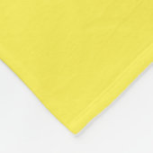Basic One Color Lemon Yellow Fleecedecke (Ecke)