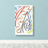 Basic ribbon art by RRW 2026 Leinwanddruck (Insitu (Holzboden))