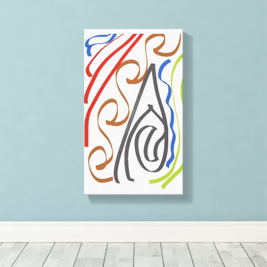 Basic ribbon art by RRW 2026 Leinwanddruck (Insitu (Holzboden))