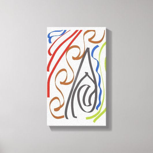 Basic ribbon art by RRW 2026 Leinwanddruck (Vorderseite)