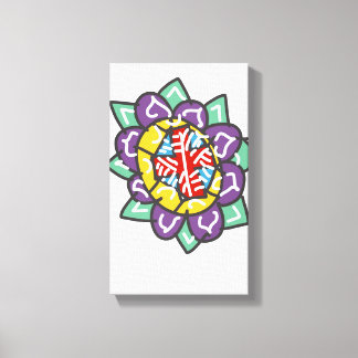 Basic sacred mandala leinwanddruck