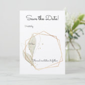 Basic Save the Date Wedding Invite Einladung (Stehend Vorderseite)