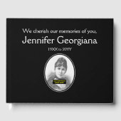 Basic, Schlicht Condolences Guestbook Gästebuch (Vorderseite)