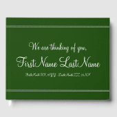 Basic & Schlicht Memorial Gästebuch (Vorderseite)