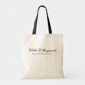 Basic Script Name Natural Tote Bag Tragetasche (Vorne)