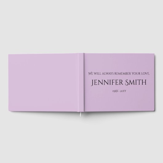 Basic & Simple Condolences Guestbook Gästebuch (Voll)