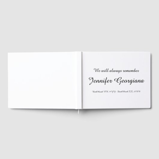 Basic & Simple Erinnerungen Gästebuch (Voll)