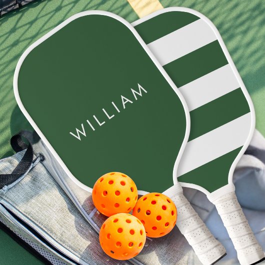 Basic Simple Green Modern Personalized Pickleball Schläger