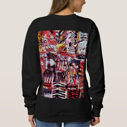 Basic Sweatshirt – Fragmented Pulse (Rückseite)