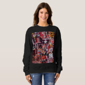 Basic Sweatshirt – Fragmentierter Puls (Vorne ganz)