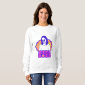 Basic Sweatshirt Girl Boss in Weiß (Vorne ganz)