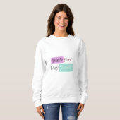 Basic Sweatshirt Hustle Hard Bleibe Humble (Vorne ganz)