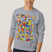 Basic Sweatshirt mit Kunstdesign (Vorderseite)