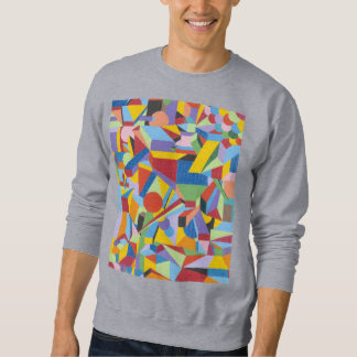 Basic Sweatshirt mit Kunstdesign