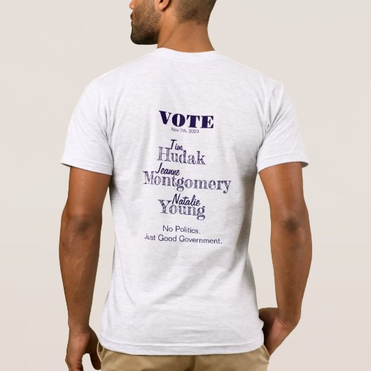 Basic T - Shirt CHB Dems Hudak Montgomery Young (Rückseite)