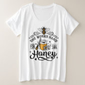 Basic-T - Shirt mit Plus-Größe (Design vorne)