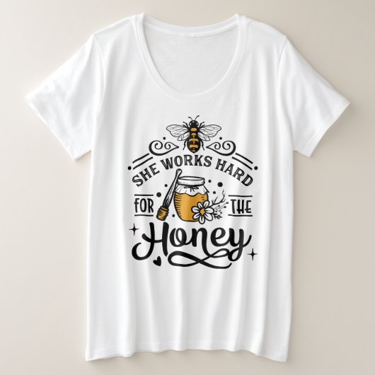 Basic-T - Shirt mit Plus-Größe (Design vorne)