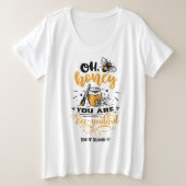 Basic-T - Shirt mit Plus-Größe (Design vorne)