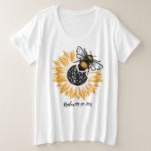 Basic-T - Shirt mit Plus-Größe (Design vorne)