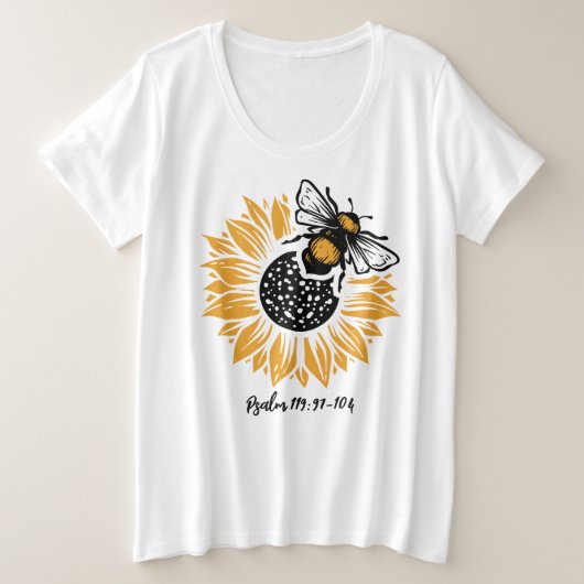 Basic-T - Shirt mit Plus-Größe (Design vorne)