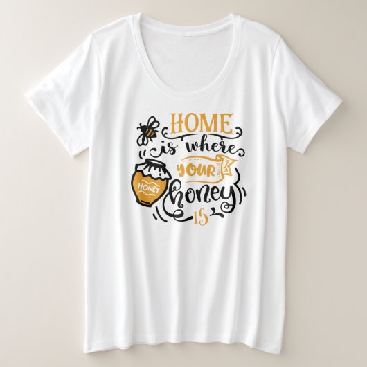 Basic-T - Shirt mit Plus-Größe (Design vorne)