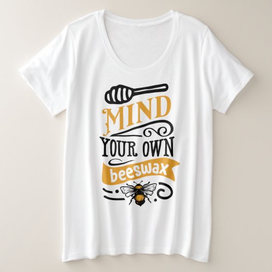 Basic-T - Shirt mit Plus-Größe (Design vorne)