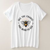 Basic-T - Shirt mit Plus-Größe (Design vorne)