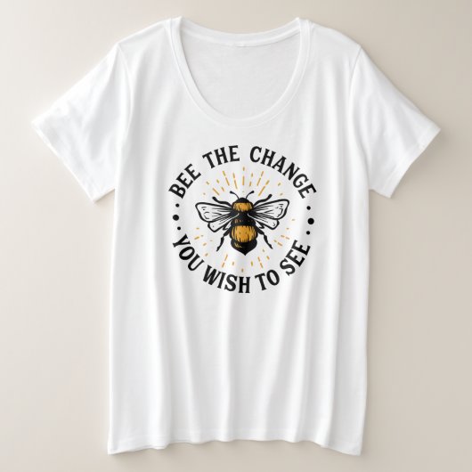 Basic-T - Shirt mit Plus-Größe (Design vorne)