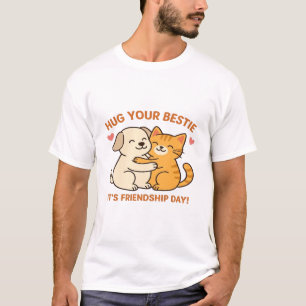 Basic T-Shirt   Umarmen Sie Ihren Bestie-T - Shirt