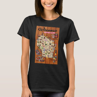 Basic T- Unisex - Wisconsin Supper Club Karte T-Shirt