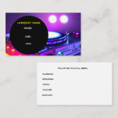 BASIC TEMPLATE BUSINESS CARD FÜR DJ W LINKS VISITENKARTE (Vorne/Hinten)